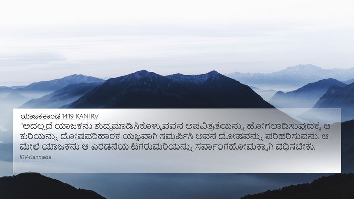 ಯಾಜಕಕಾಂಡ 14:19 KANIRV Bible Verse Image