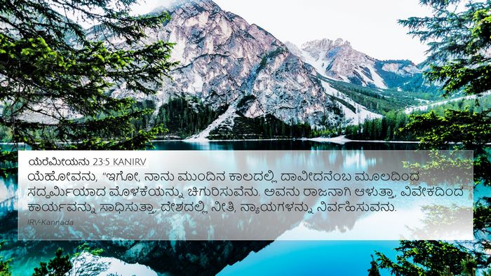 ಯೆರೆಮೀಯನು 23:5 KANIRV Bible Verse Image