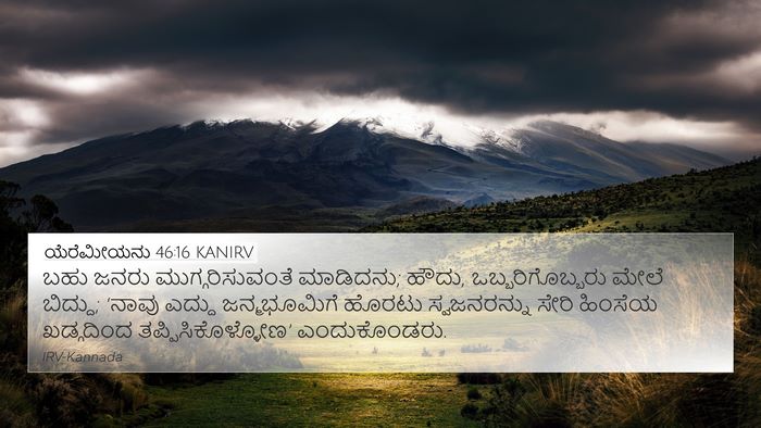 ಯೆರೆಮೀಯನು 46:16 KANIRV Bible Verse Image