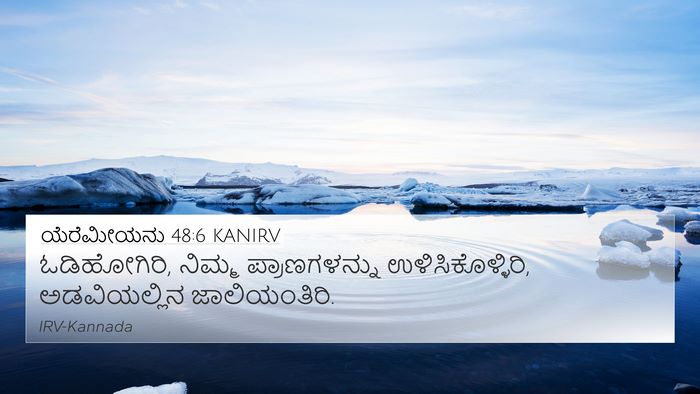 ಯೆರೆಮೀಯನು 48:6 KANIRV Bible Verse Image