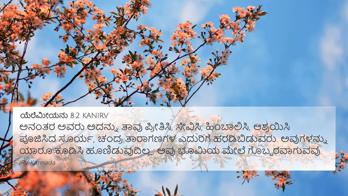 ಯೆರೆಮೀಯನು 8:2 KANIRV 4K Wallpaper - ಅನಂತರ ಅವರು ಅದನ್ನು - 4K Wallpaper Bible Verse