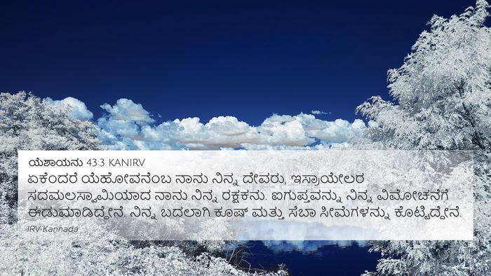 ಯೆಶಾಯನು 43:3 KANIRV Bible Verse Image