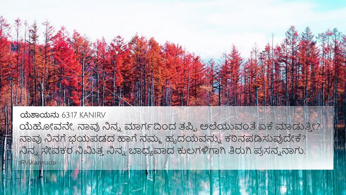 ಯೆಶಾಯನು 63:17 KANIRV Bible Verse Image