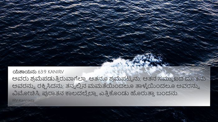 ಯೆಶಾಯನು 63:9 KANIRV Bible Verse Image