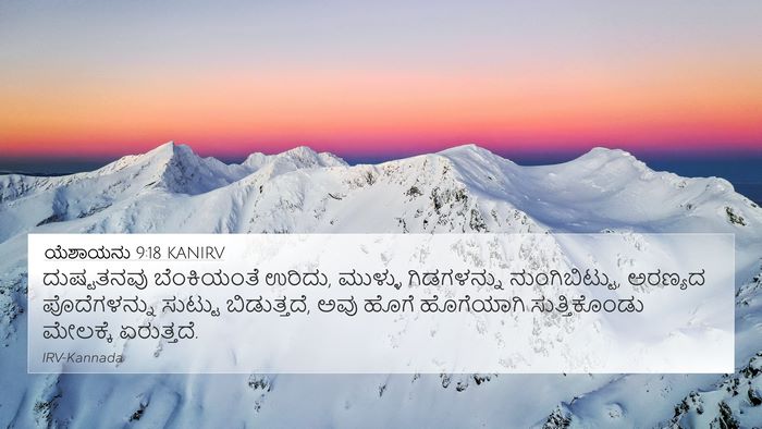 ಯೆಶಾಯನು 9:18 KANIRV Bible Verse Image
