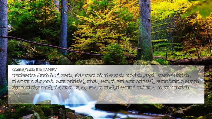 ಯೆಹೆಜ್ಕೇಲನು 11:16 KANIRV Bible Verse Image