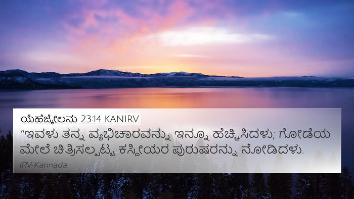 ಯೆಹೆಜ್ಕೇಲನು 23:14 KANIRV Bible Verse Image