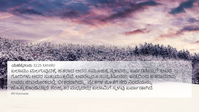 ಯೆಹೆಜ್ಕೇಲನು 32:25 KANIRV Bible Verse Image