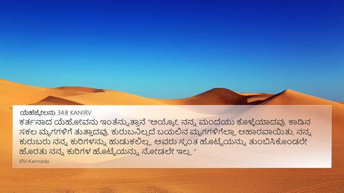ಯೆಹೆಜ್ಕೇಲನು 34:8 KANIRV Bible Verse Image