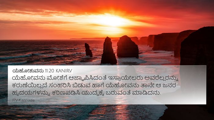 ಯೆಹೋಶುವನು 11:20 KANIRV Bible Verse Image