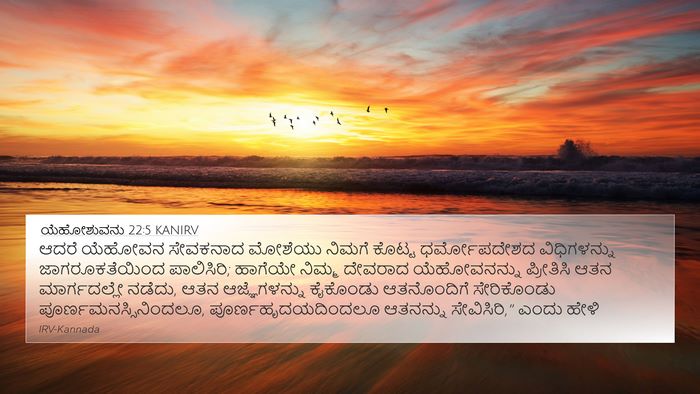 ಯೆಹೋಶುವನು 22:5 KANIRV Bible Verse Image
