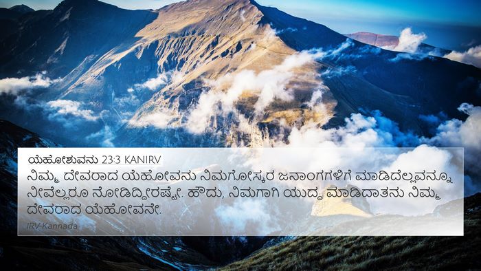 ಯೆಹೋಶುವನು 23:3 KANIRV Bible Verse Image