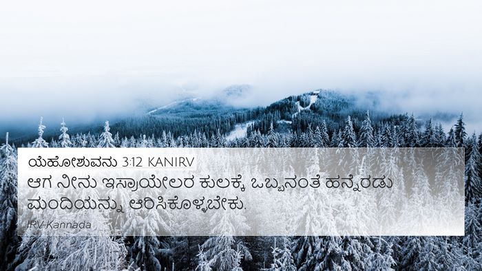 ಯೆಹೋಶುವನು 3:12 KANIRV Bible Verse Image