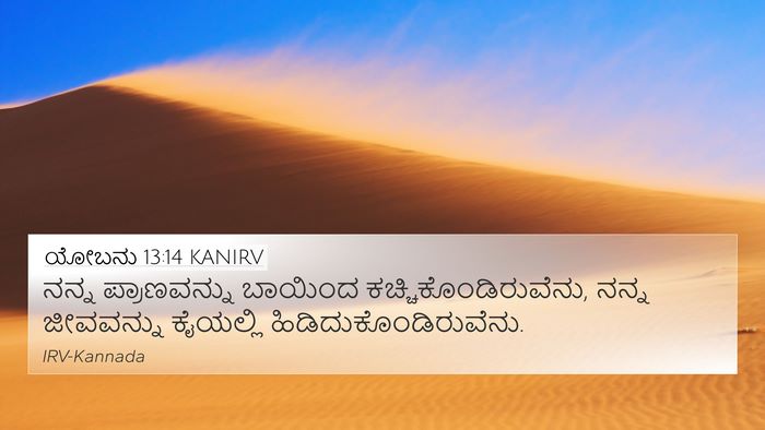 ಯೋಬನು 13:14 KANIRV Bible Verse Image