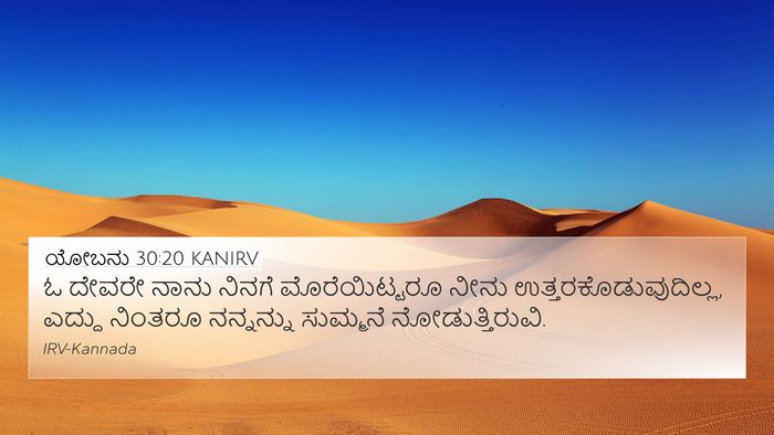 ಯೋಬನು 30:20 KANIRV Bible Verse Image
