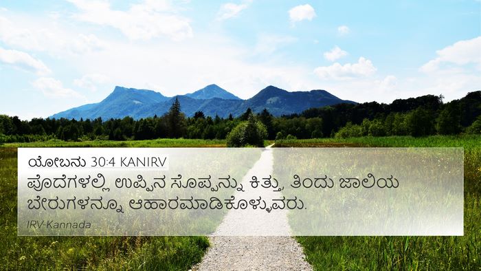 ಯೋಬನು 30:4 KANIRV 4K Wallpaper - ಪೊದೆಗಳಲ್ಲಿ ಉಪ್ಪಿನ - 4K Wallpaper Bible Verse