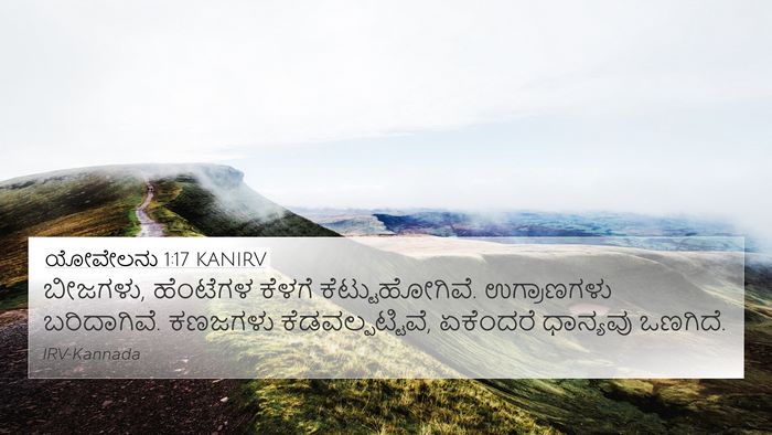 ಯೋವೇಲನು 1:17 KANIRV Bible Verse Image