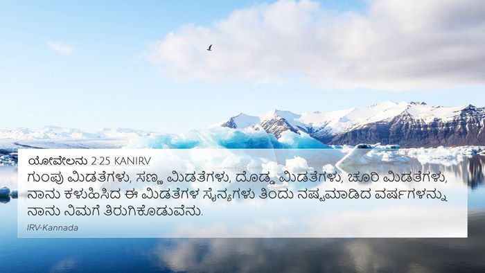 ಯೋವೇಲನು 2:25 KANIRV Bible Verse Image
