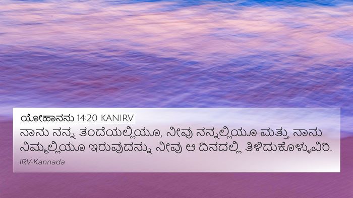 ಯೋಹಾನನು 14:20 KANIRV Bible Verse Image