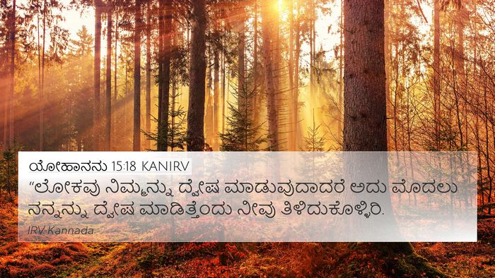 ಯೋಹಾನನು 15:18 KANIRV Bible Verse Image