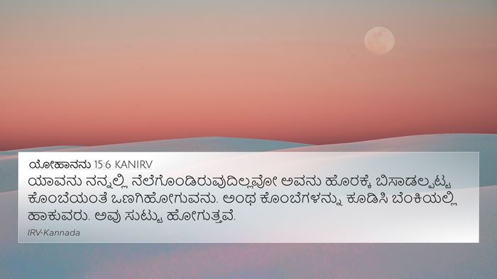 ಯೋಹಾನನು 15:6 KANIRV Bible Verse Image