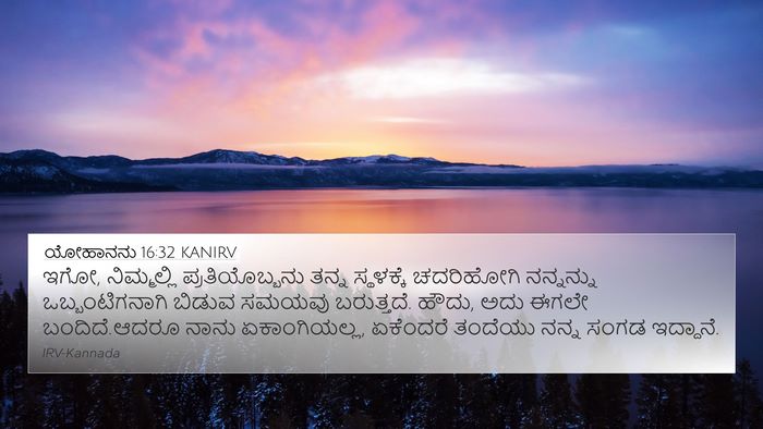 ಯೋಹಾನನು 16:32 KANIRV Bible Verse Image