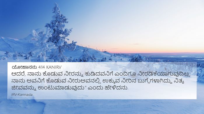 ಯೋಹಾನನು 4:14 KANIRV Bible Verse Image
