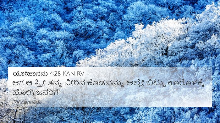 ಯೋಹಾನನು 4:28 KANIRV Bible Verse Image
