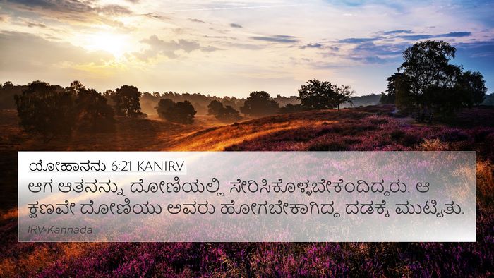 ಯೋಹಾನನು 6:21 KANIRV Bible Verse Image