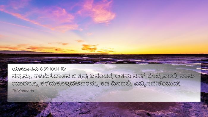 ಯೋಹಾನನು 6:39 KANIRV Bible Verse Image