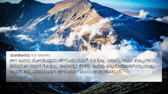 ಯೋಹಾನನು 9:21 KANIRV Bible Verse Image