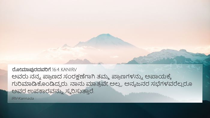 ರೋಮಾಪುರದವರಿಗೆ 16:4 KANIRV Bible Verse Image