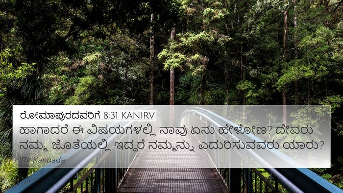 ರೋಮಾಪುರದವರಿಗೆ 8:31 KANIRV Bible Verse Image