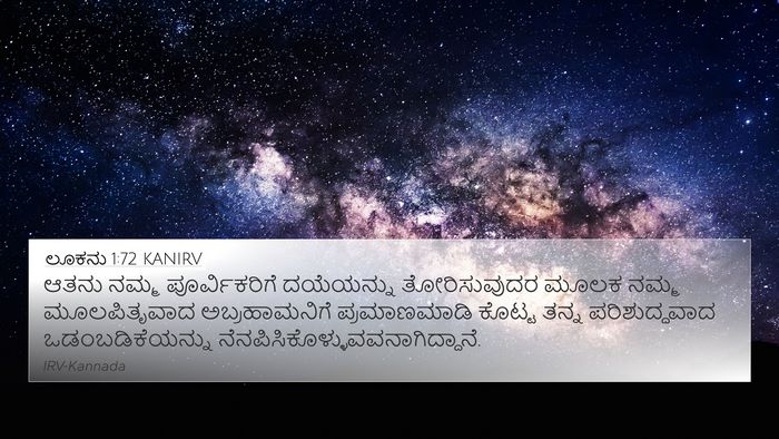 ಲೂಕನು 1:72 KANIRV Bible Verse Image