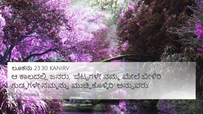ಲೂಕನು 23:30 KANIRV Bible Verse Image
