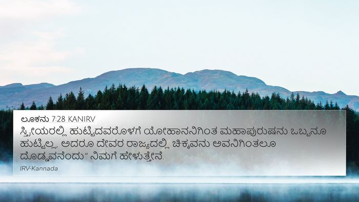 ಲೂಕನು 7:28 KANIRV Bible Verse Image