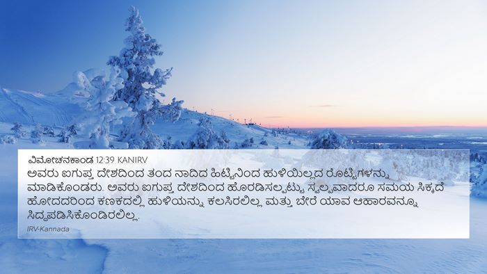 ವಿಮೋಚನಕಾಂಡ 12:39 KANIRV Bible Verse Image