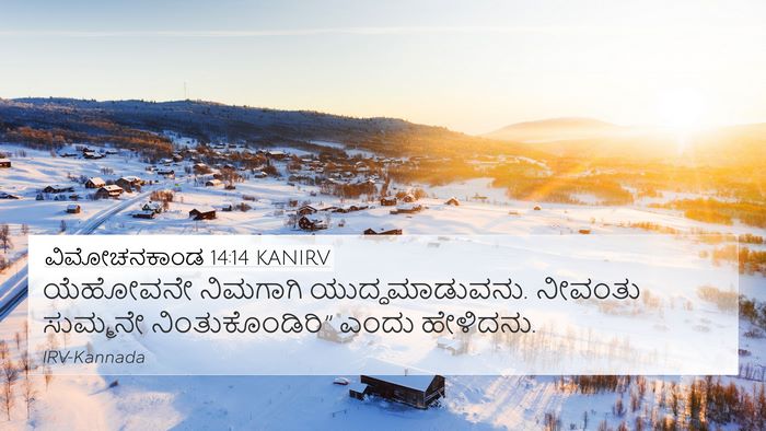 ವಿಮೋಚನಕಾಂಡ 14:14 KANIRV Bible Verse Image