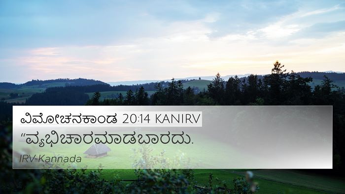 ವಿಮೋಚನಕಾಂಡ 20:14 KANIRV Bible Verse Image