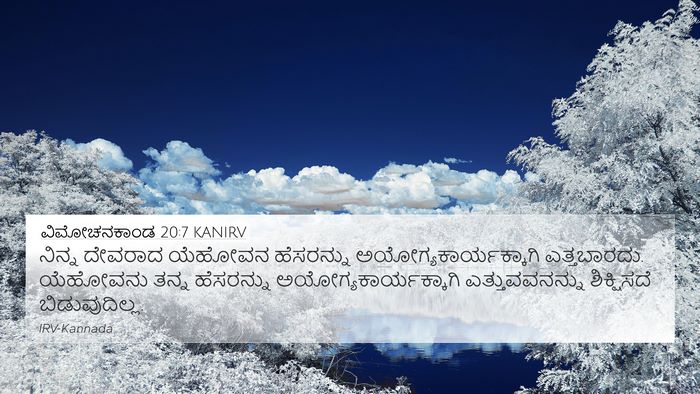 ವಿಮೋಚನಕಾಂಡ 20:7 KANIRV Bible Verse Image