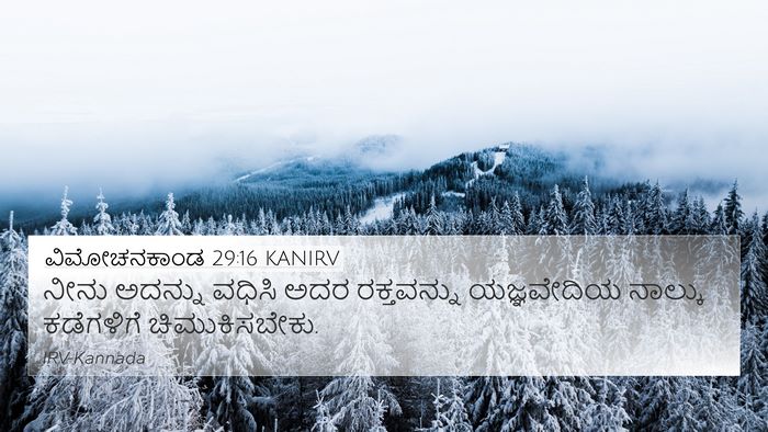 ವಿಮೋಚನಕಾಂಡ 29:16 KANIRV Bible Verse Image