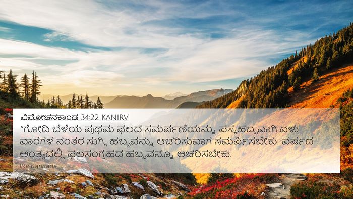 ವಿಮೋಚನಕಾಂಡ 34:22 KANIRV Bible Verse Image