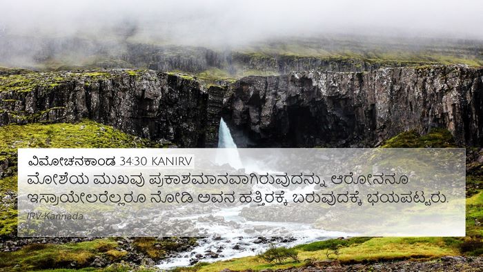 ವಿಮೋಚನಕಾಂಡ 34:30 KANIRV Bible Verse Image