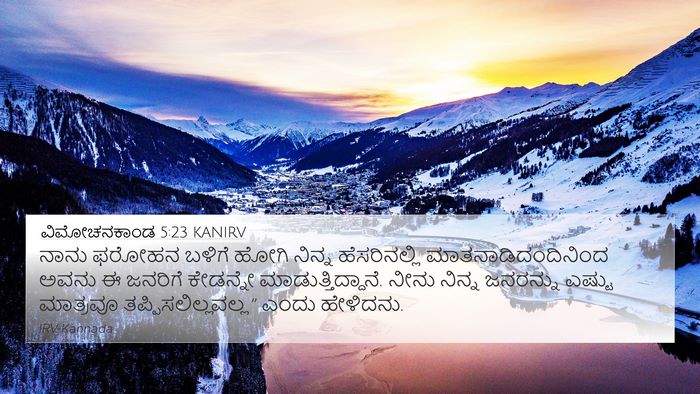 ವಿಮೋಚನಕಾಂಡ 5:23 KANIRV Bible Verse Image
