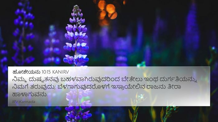 ಹೋಶೇಯನು 10:15 KANIRV Bible Verse Image