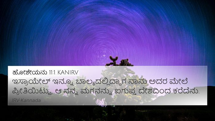 ಹೋಶೇಯನು 11:1 KANIRV Bible Verse Image