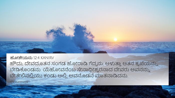 ಹೋಶೇಯನು 12:4 KANIRV Bible Verse Image