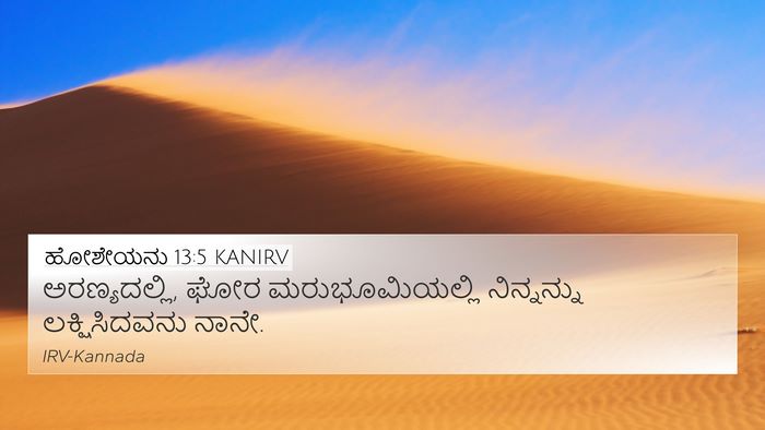 ಹೋಶೇಯನು 13:5 KANIRV 4K Wallpaper - ಅರಣ್ಯದಲ್ಲಿ, ಘೋರ - 4K Wallpaper Bible Verse