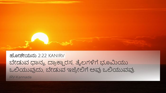 ಹೋಶೇಯನು 2:22 KANIRV 4K Wallpaper - ಬೇಡುವ ಧಾನ್ಯ, - 4K Wallpaper Bible Verse