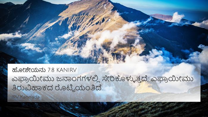 ಹೋಶೇಯನು 7:8 KANIRV Bible Verse Image